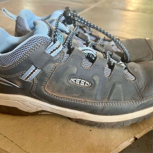 KEEN Youth Targhee Waterproof Hiking Shoes Purple Size 5 Unisex Kids - Picture 2 of 5